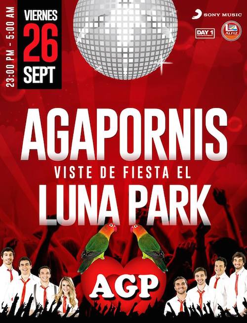 Agapornis en el Luna Park 2014: Precios y entradas en venta