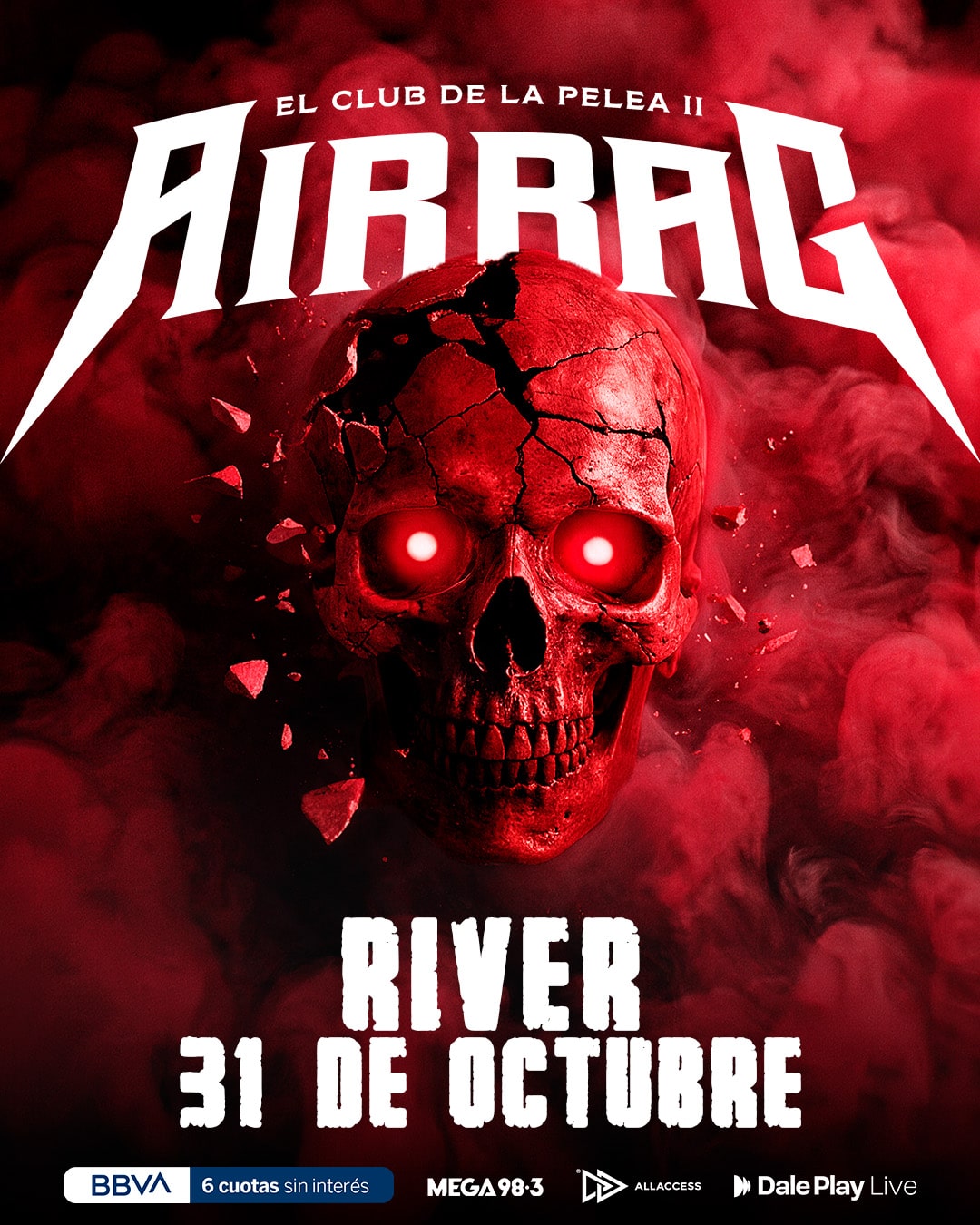 Airbag en Buenos Aires 2026: Estadio River Plate