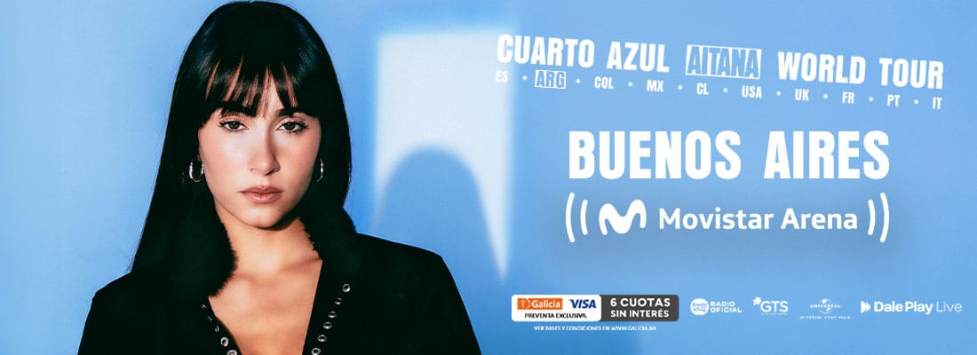 Aitana en Argentina 2026: Movistar Arena