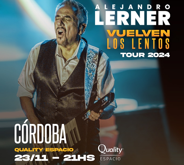 Alejandro Lerner en Córdoba 2024: Entradas para el Quality Arena