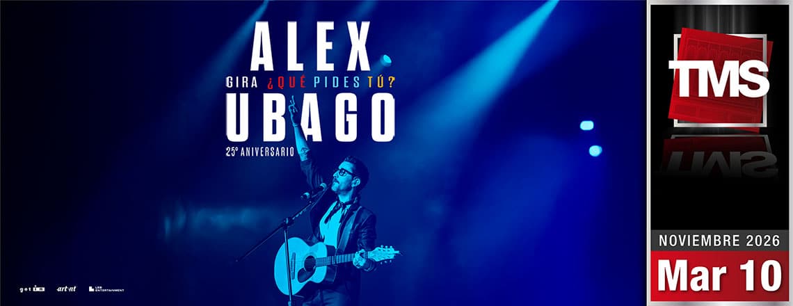 Alex Ubago en Tucumán 2026: Teatro Mercedes Sosa