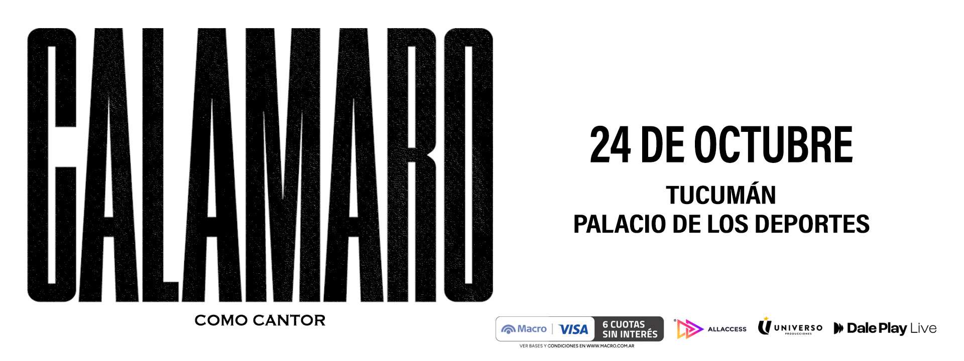 Andrés Calamaro en Tucumán 2026: Palacio de los Deportes