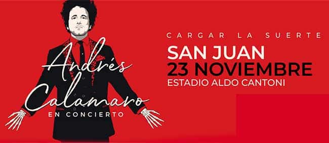 Andrés Calamaro en San Juan 2019: Estadio Aldo Cantoni