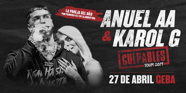 Anuel AA y Karol G en Argentina 2019 (GEBA): precios y entradas