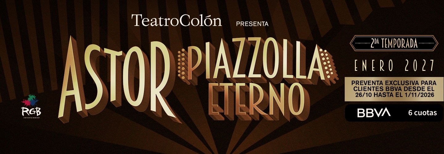 Astor, Piazzolla Eterno 2027 en el Teatro Colón