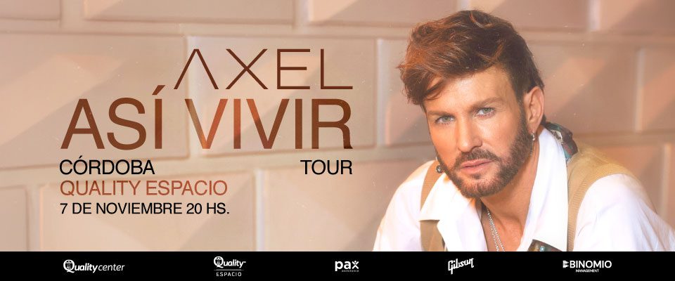 Axel en Córdoba 2026: Quality Espacio
