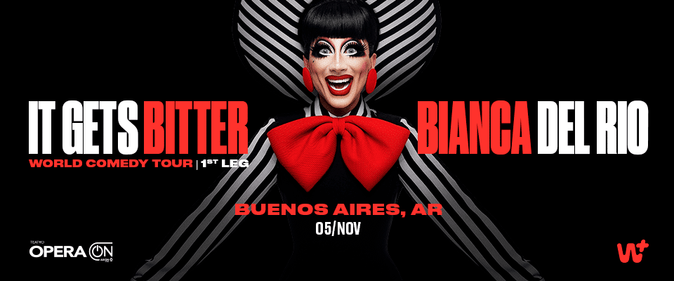Bianca del Rio en Argentina 2026: It Gets Bitter en el Teatro Ópera