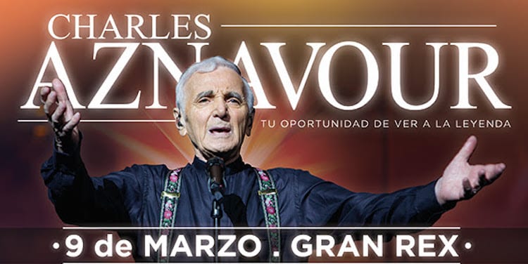 Charles Aznavour en el Gran Rex 2017: Precios y entradas en venta