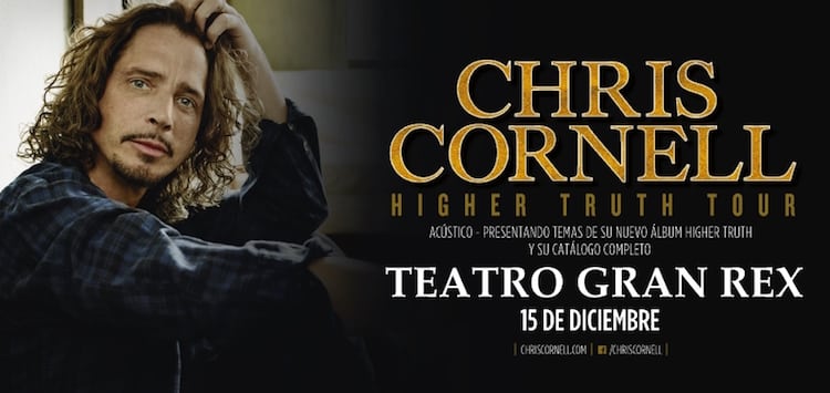 Chris Cornell en Argentina 2016 (Gran Rex): Precios y entradas en venta