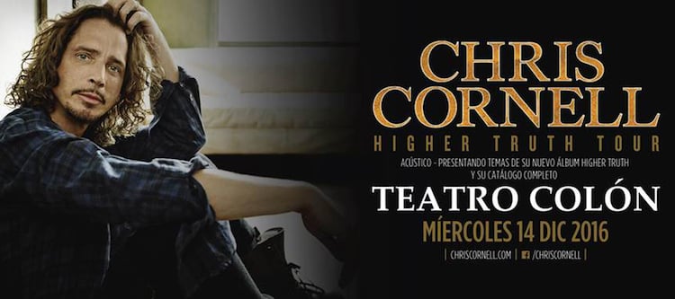 Chris Cornell en el Teatro Colón 2016: Precios y entradas en venta