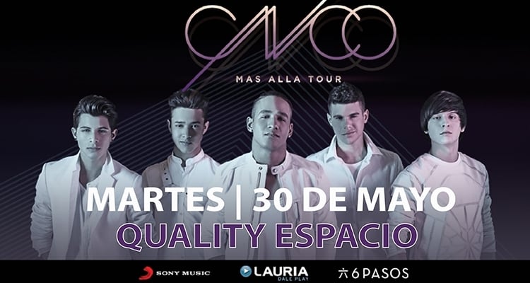 CNCO en Córdoba 2017: Precios y entradas en venta
