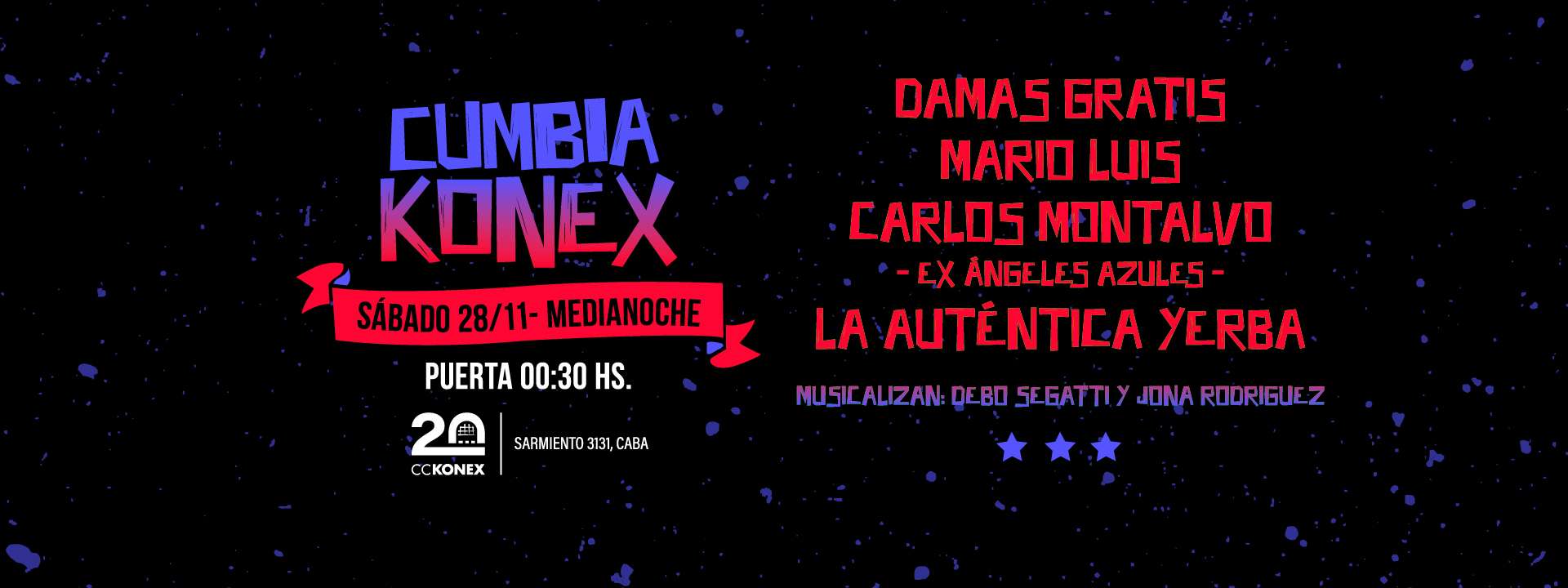 Cumbia Konex 2026: Damas Gratis en la Ciudad Cultural Konex
