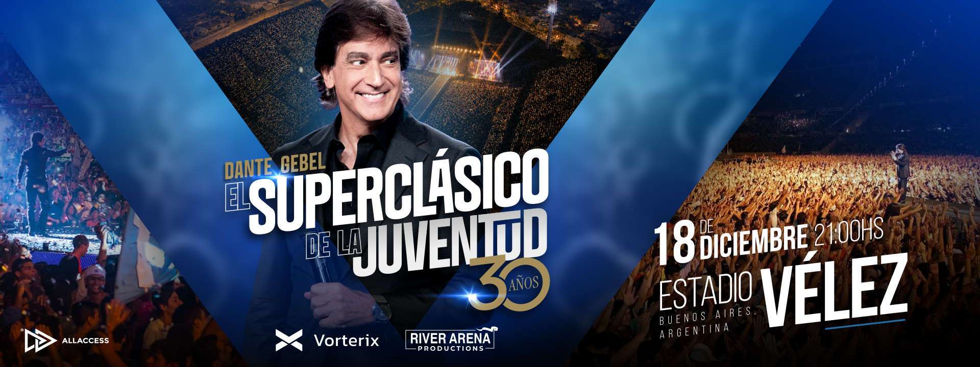 Dante Gebel en Argentina 2026: El Superclásico de la Juventud en Velez