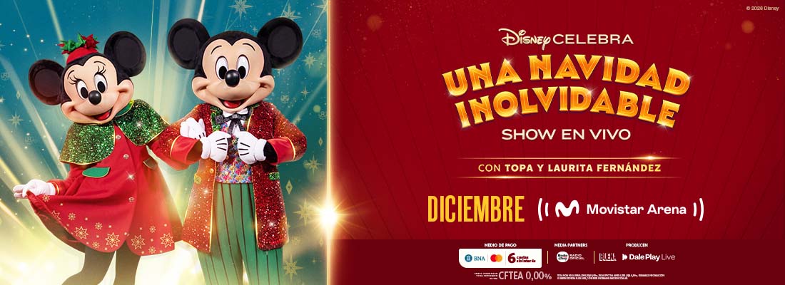 Disney Celebra: Una Navidad Inolvidable 2026 en el Movistar Arena