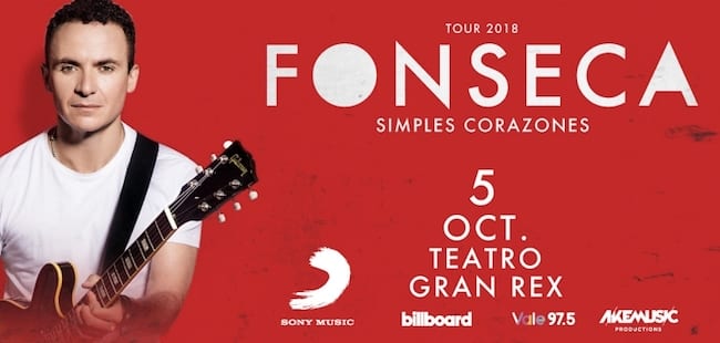 Fonseca en Argentina 2018: Precios y entradas en venta
