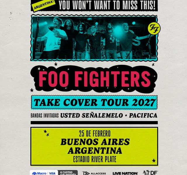 Foo Fighters en Argentina 2027: Estadio River
