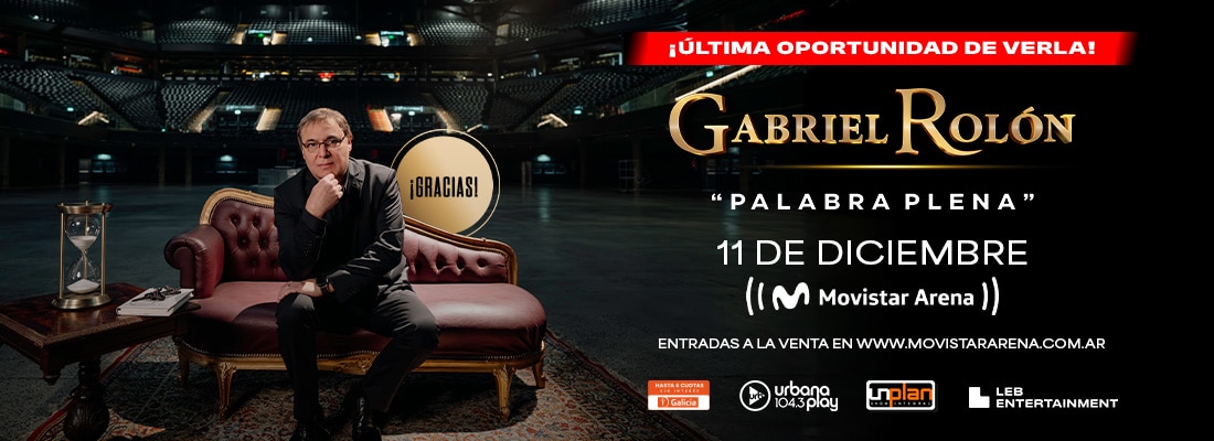 Gabriel Rolón en el Movistar Arena 2026: Palabra Plena