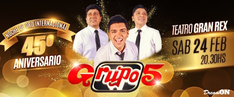 Grupo 5 en Argentina 2018: Precios y entradas en venta