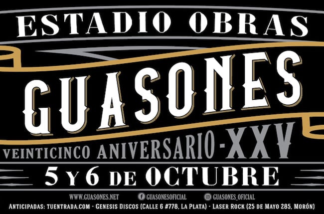 Guasones en Obras 2018: Precios y entradas en venta