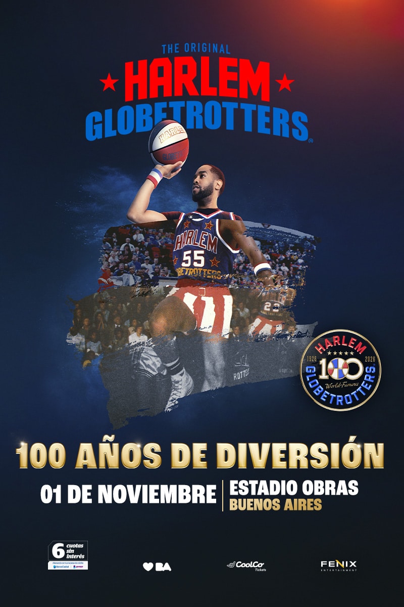 Harlem Globetrotters en Argentina 2026: Estadio Obras
