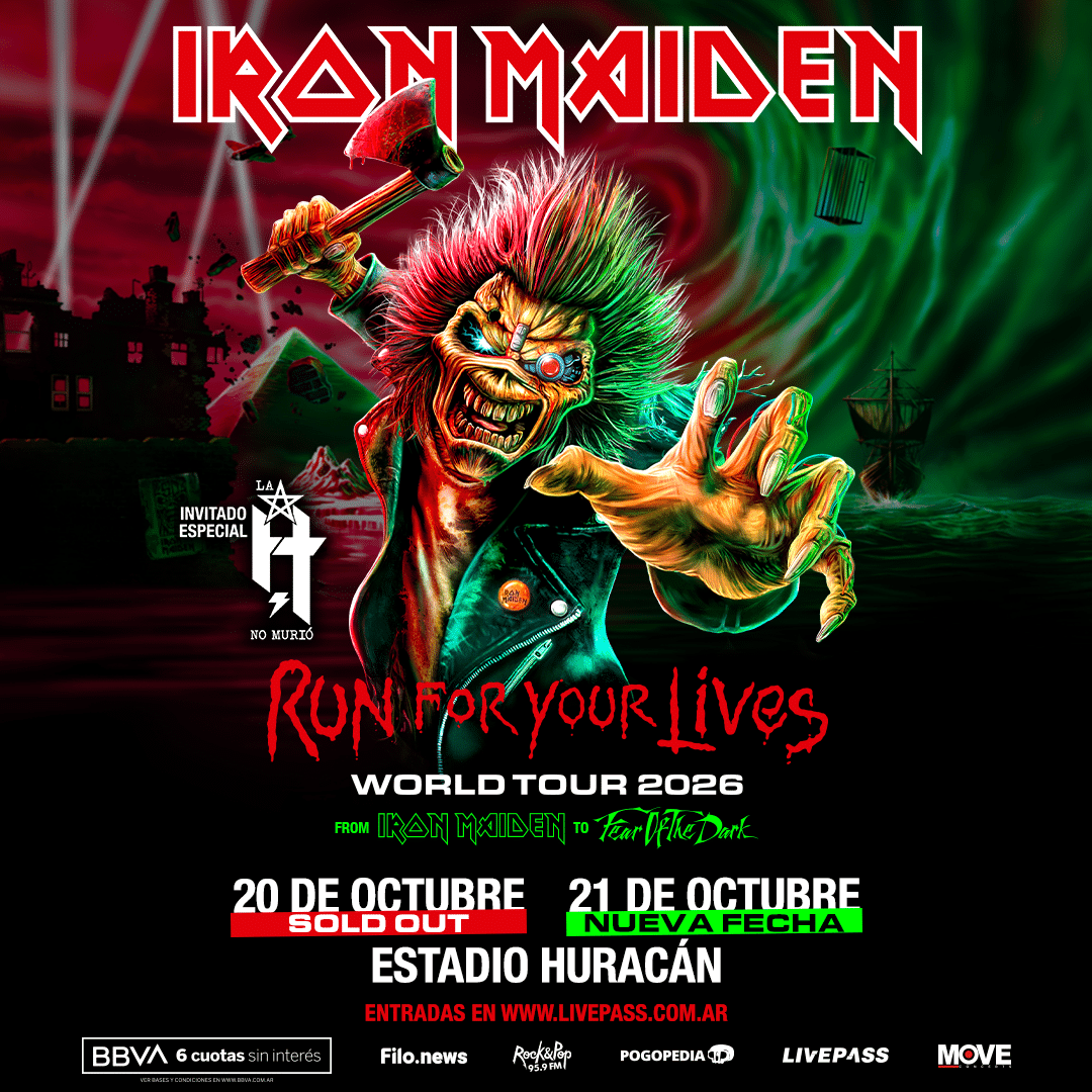 Iron Maiden en Argentina 2026: Estadio Huracán