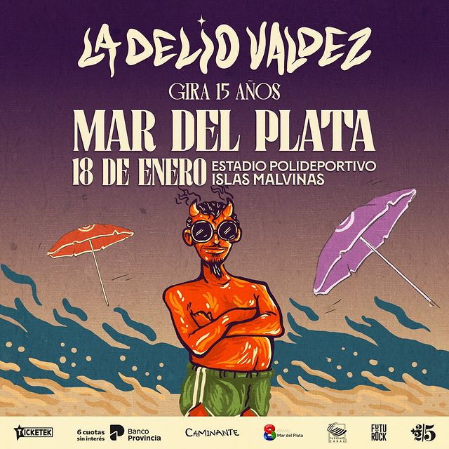 La Delio Valdez en Mar del Plata 2025: Polideportivo Islas Malvinas