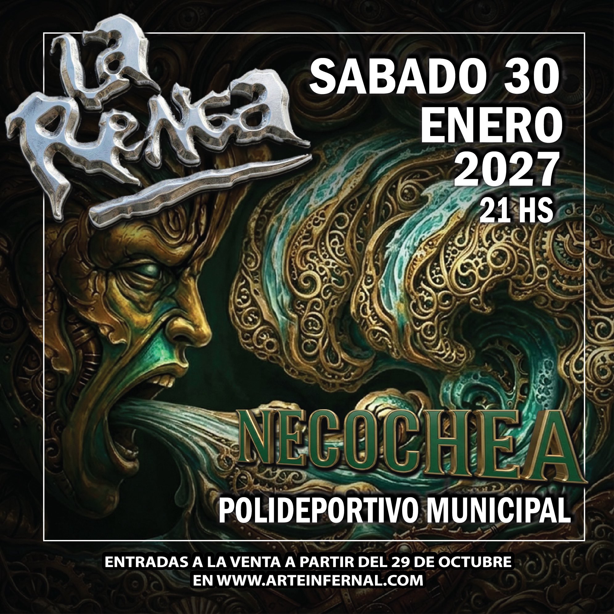 La Renga en Necochea 2027: Polideportivo Municipal