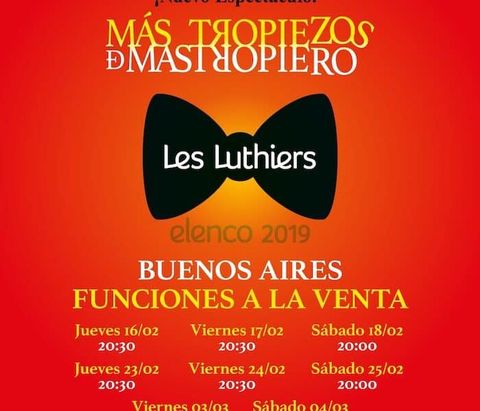 Les Luthiers en Buenos Aires 2023 Teatro Opera