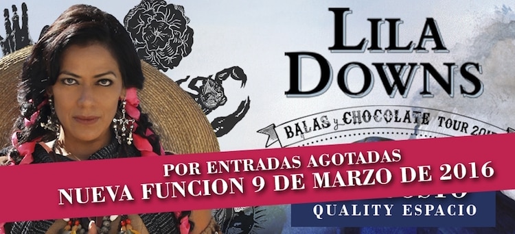 Lila Downs en Cordoba 2016: Precios y entradas en venta