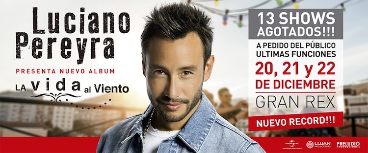 Luciano Pereyra en el Gran Rex 2017: Precios y entradas en venta