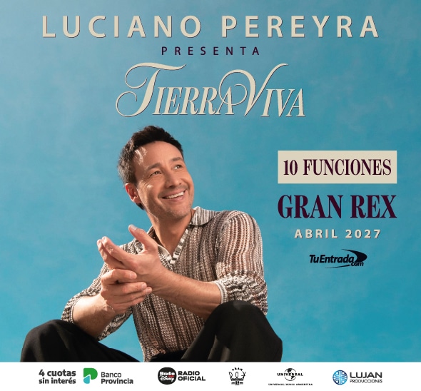 Luciano Pereyra en el Gran Rex 2027: Tierra Viva