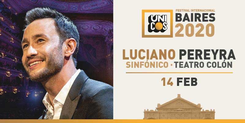 Luciano Pereyra en el Teatro Colón 2020: Comprar entradas en cuotas