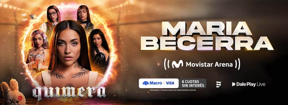 Maria Becerra en el Movistar Arena 2027: Quimera Tour