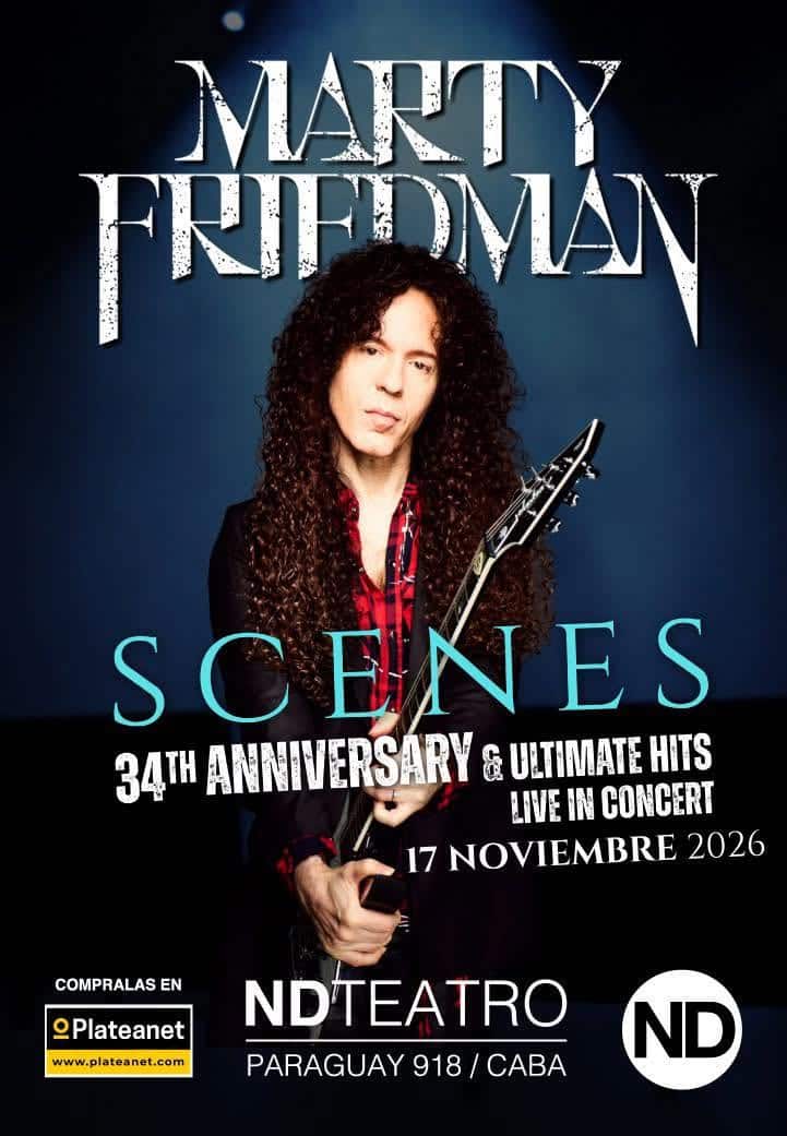 Marty Friedman en Argentina 2026: ND Teatro