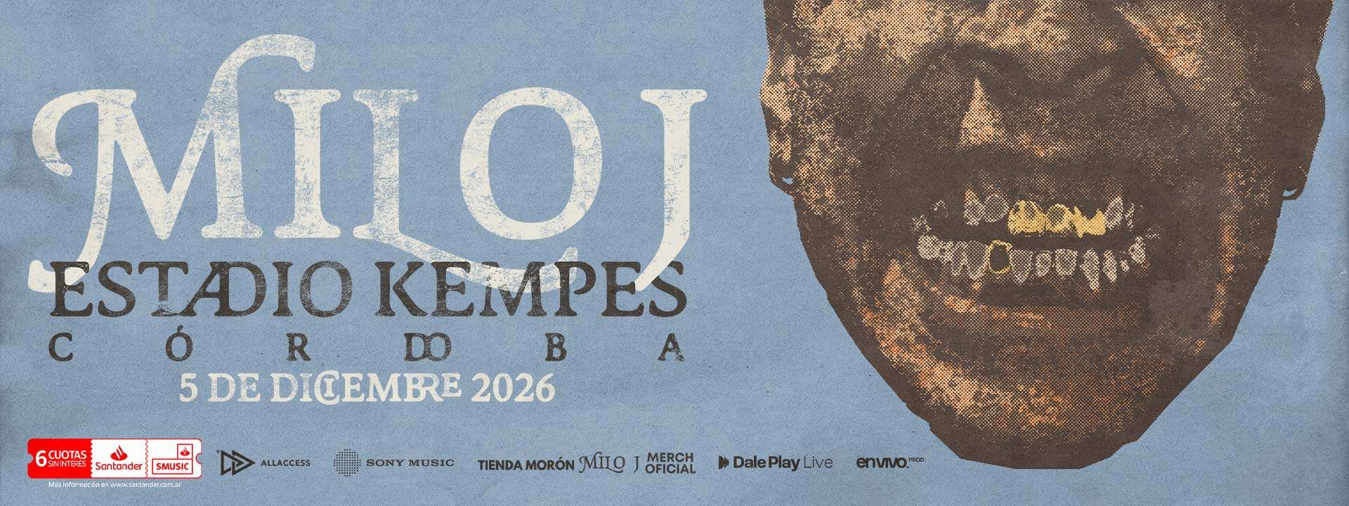 Milo J en Argentina 2026: Estadio Kempes