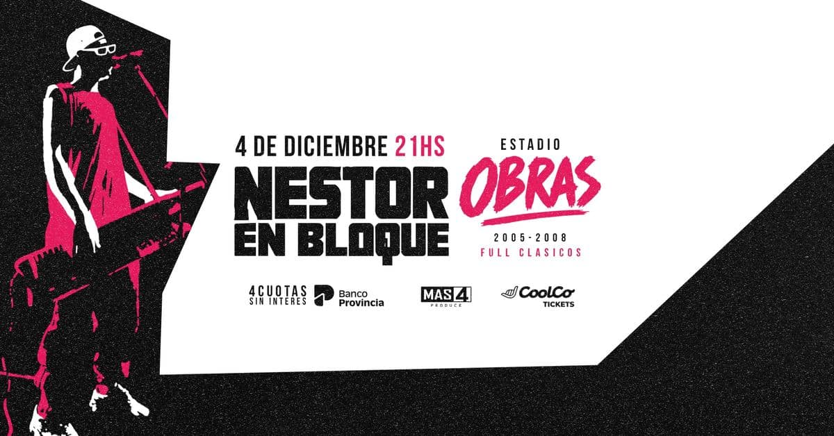 Néstor en Bloque en Obras 2026: 4 de diciembre