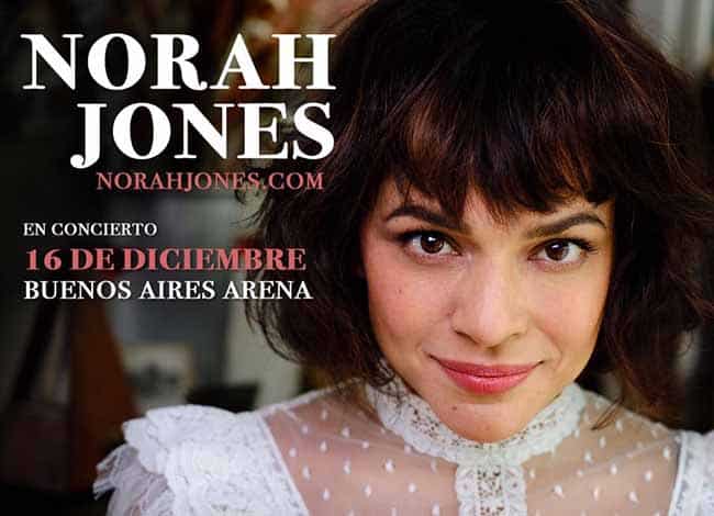 Norah Jones en Argentina 2019: Entradas para el Buenos Aires Arena