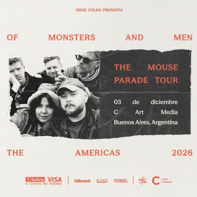 Of Monsters and Men en Argentina 2026: C Art Media