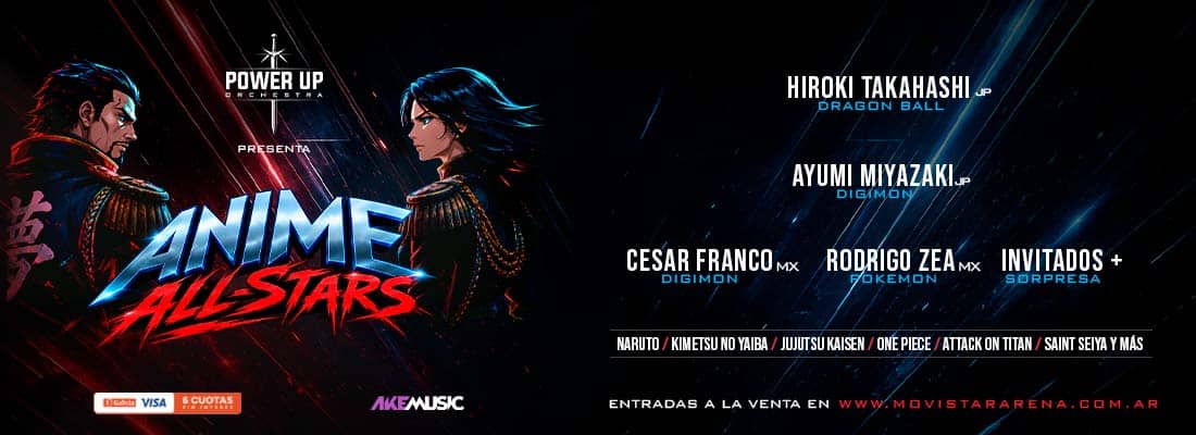 Power Up Orchestra en el Movistar Arena 2026: Anime All-Stars