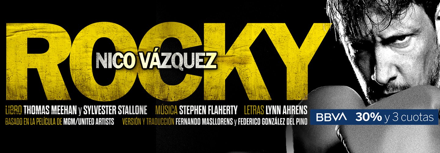 Rocky con Nico Vázquez en el Teatro Lola Membrives 2026