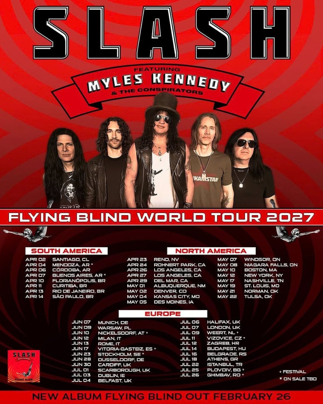 Slash en Argentina 2027: Movistar Arena