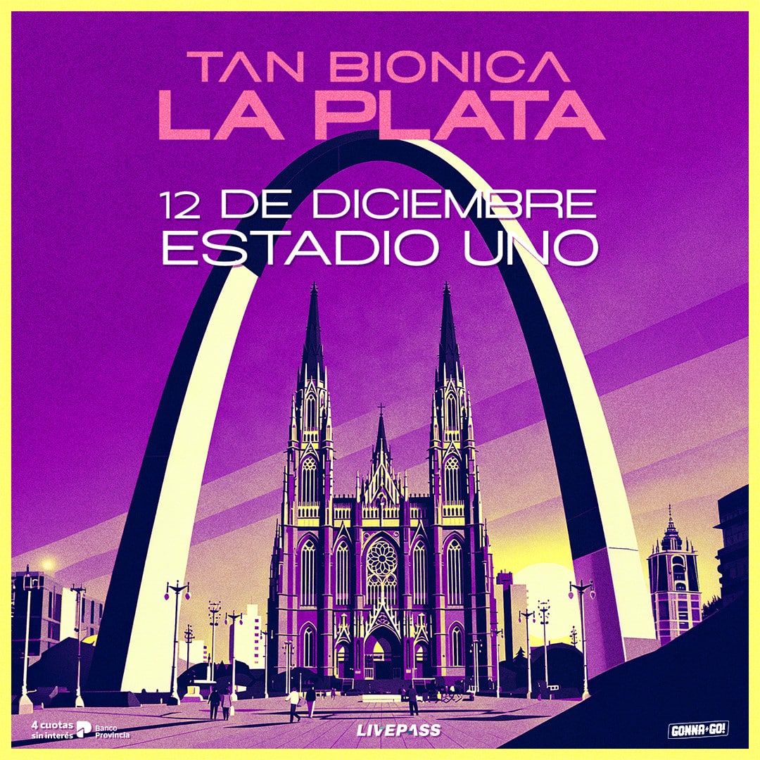 Tan Biónica en La Plata 2026: Estadio UNO