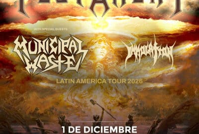 Testament en Argentina 2026: Teatro Flores con Municipal Waste e Immolation