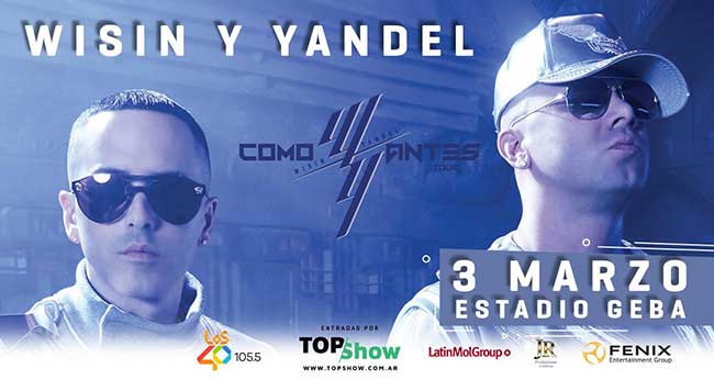 Wisin y Yandel en Argentina 2019: Precios, entradas y promociones