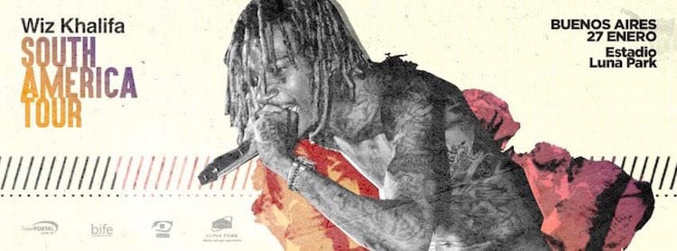 Wiz Khalifa en Argentina 2016 (Luna Park): Precios y entradas